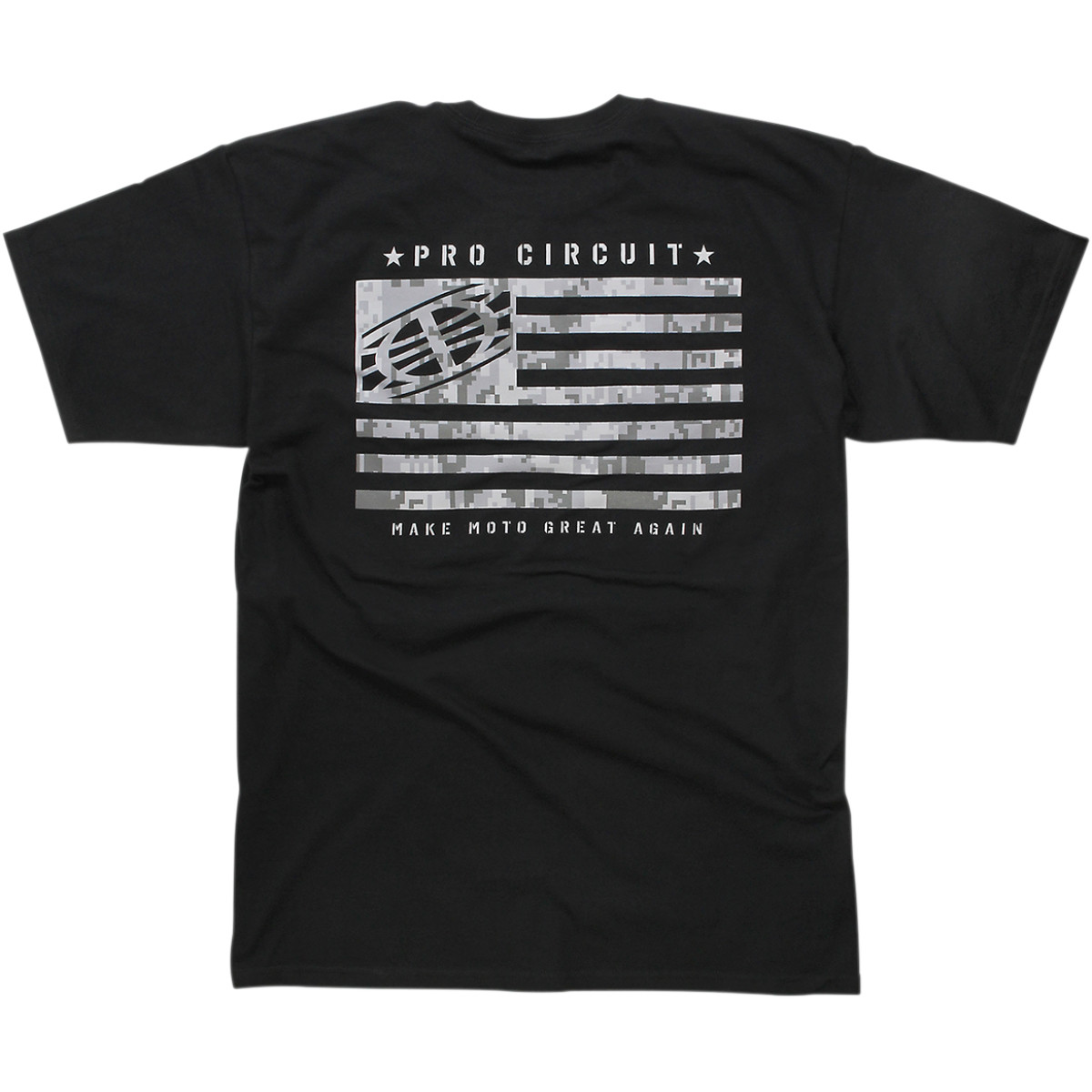 Pánské triko PRO CIRCUIT T-SHIRT PC-FLAG BLACK černé 