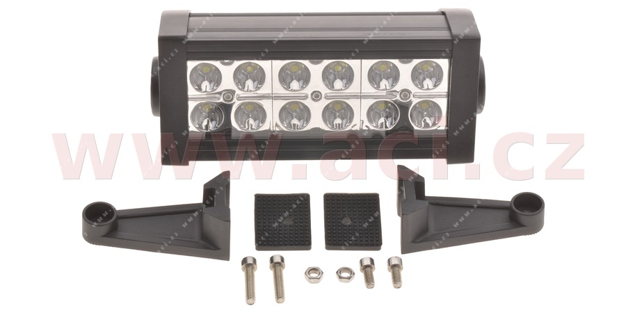 a LED LED PRACOVNÍ SVĚTLO 36 W, NAPĚTÍ 9-60 V, (12X3 W EPISTAR), SVĚT. TOK 2340 LM, DÉLKA 190 MM