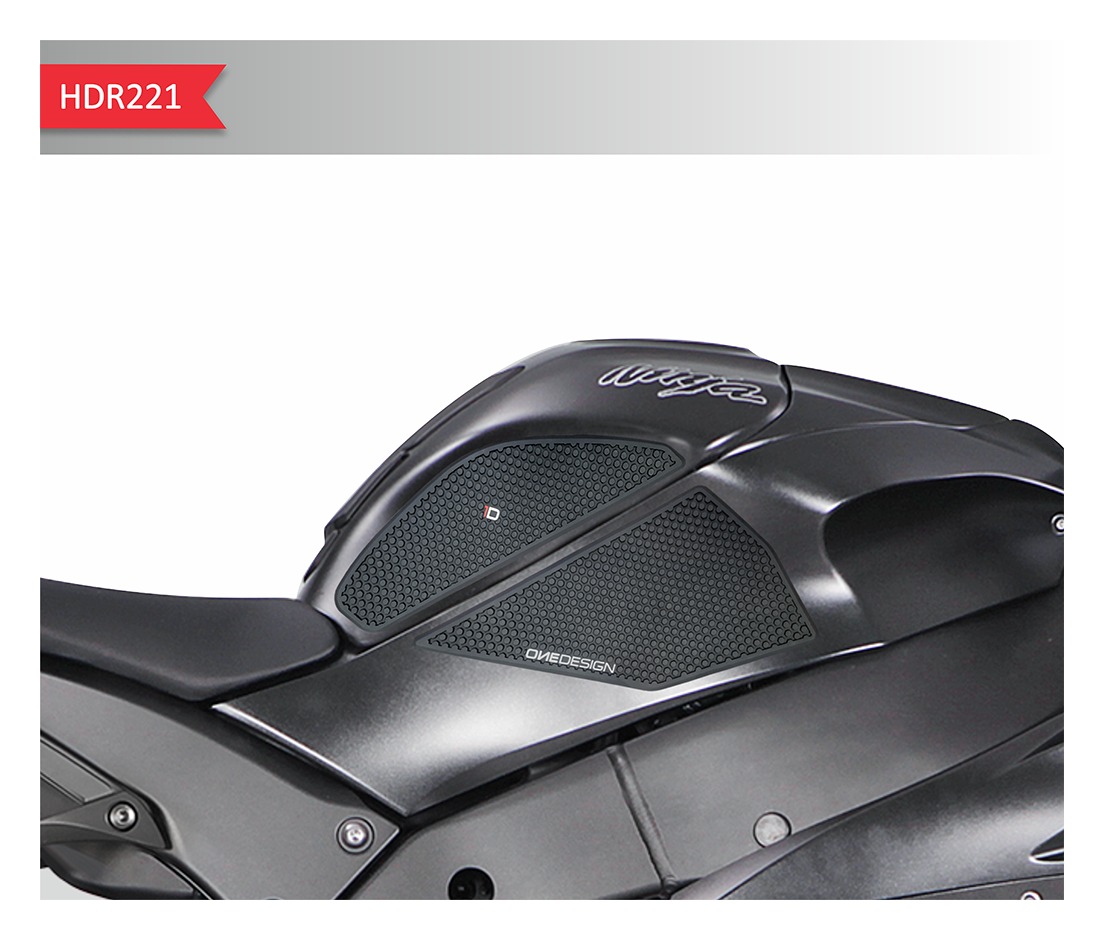 Samolepka - tank pad - tank grips ONEDESIGN pro KAWASAKI ZX 10R ČERNÁ 2011-2018 - barva černá  