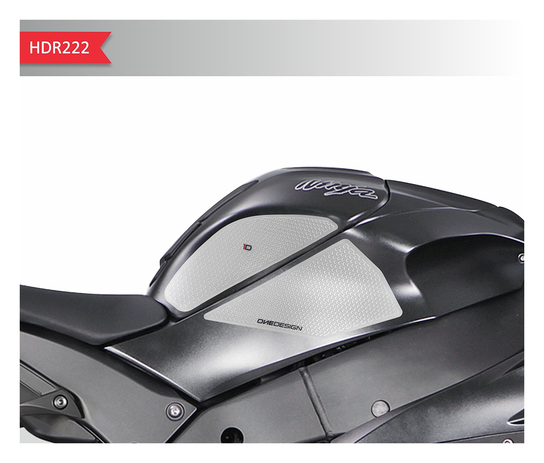 Samolepka - tank pad - tank grips ONEDESIGN pro KAWASAKI ZX 10R ČERNÁ 2011-2018 - barva čirá