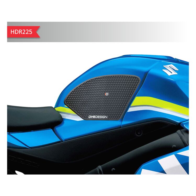 Samolepka - tank pad - tank grips ONEDESIGN pro SUZUKI GSX-R 1000 ABS 2017-2021 barva černá 
