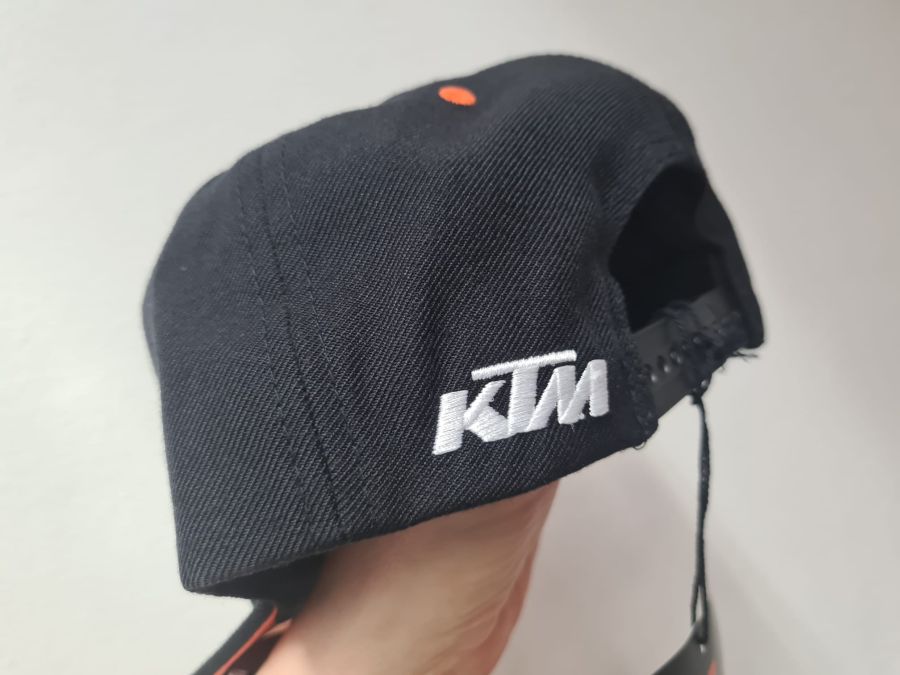 Pánská čepice - kšiltovka KTM TEAM SNAPBACK CAP ČERNÁ/ORANŽOVÁ šité loga