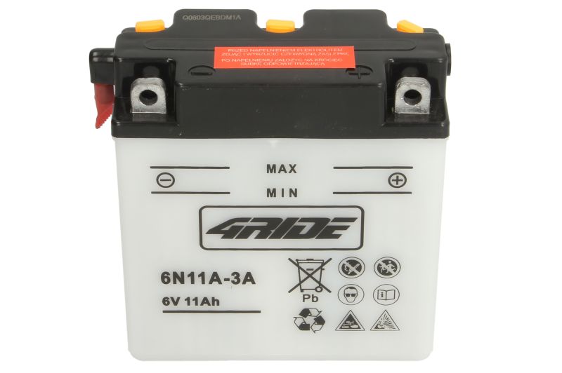 Motobaterie 6N11A-3A 4RIDE 6 V / V 132 mm, Š 62 mm , D 122 mm 