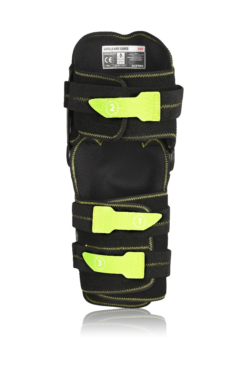 Kloubové chrániče kolen a holenní ACERBIS GORILLA černá/fluo žlutá