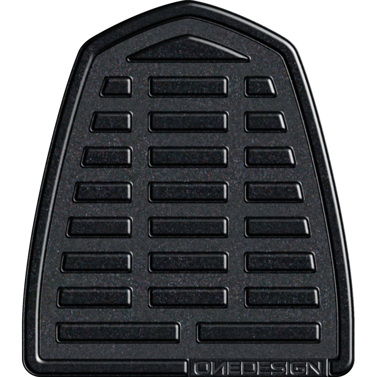 Samolepka - tank pad na nádrž motocyklu ONEDESIGN TANKPAD SOFT TOUCH ČERNÁ rozměr 90mm x 102 mm