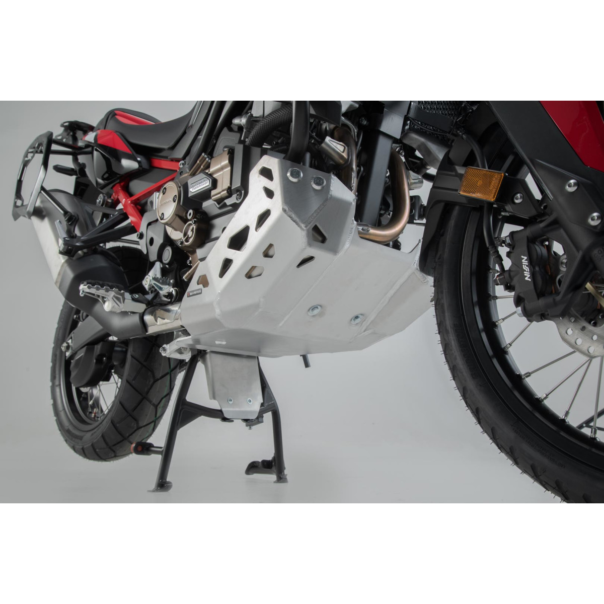 Ochranný kryt motoru motocyklu SW MOTECH pro HONDA CRF 1100 L ABS Africa Twin 2020-2021 stříbrná