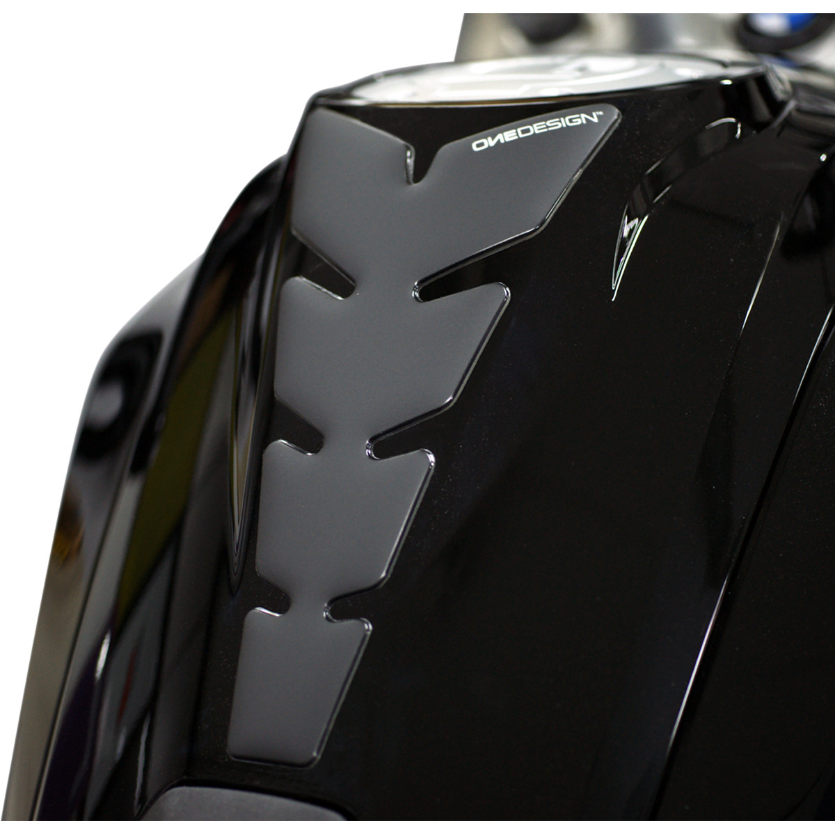 Samolepka - tank pad na nádrž motocyklu ONEDESIGN TANKPAD MOON SOFT TOUCH ŠEDÁ
