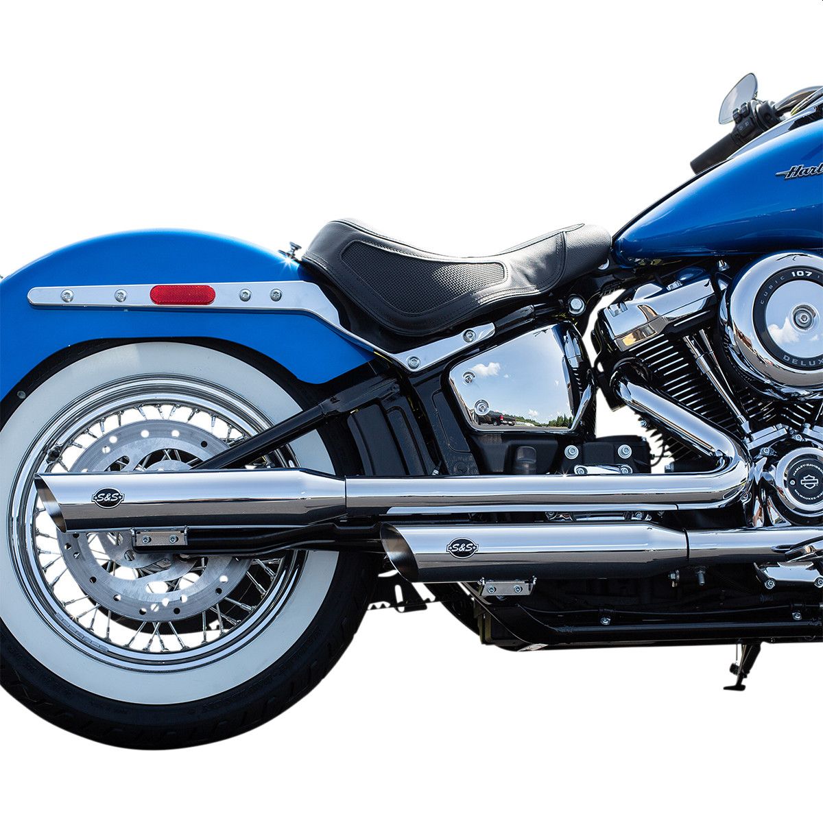 Koncovky výfuku S&S CYCLE pro HARLEY DAVIDSON FLHC, FLDE rok 2018-2020