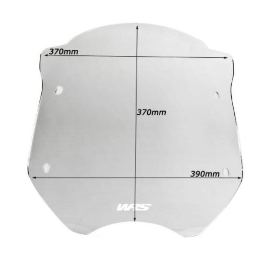 Plexi motocyklu WRS pro BMW R 1200 R 2006-2013 , barva kouřová, výška 37 cm (14-1/2")