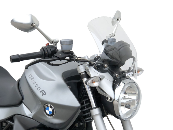 Plexi motocyklu WRS pro BMW R 1200 R 2006-2013 viz popis, barva čirá, výška 34 cm (13-3/8") 