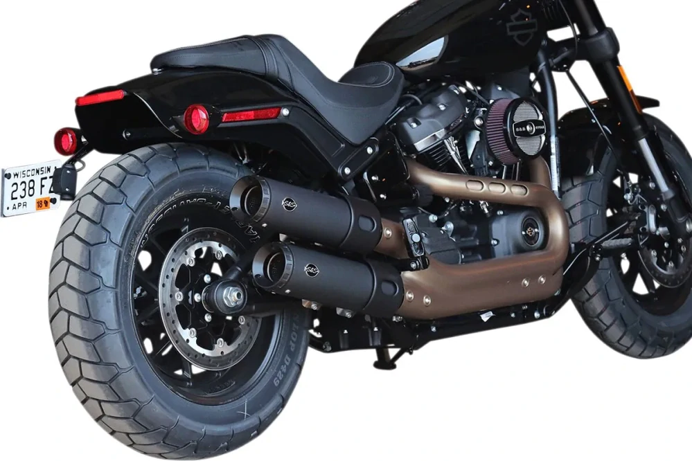 Koncovky výfuku SS pro HARLEY DAVIDSON FXFB 1750 ABS Softail Fat Bob 107 2018-2021 Homologované
