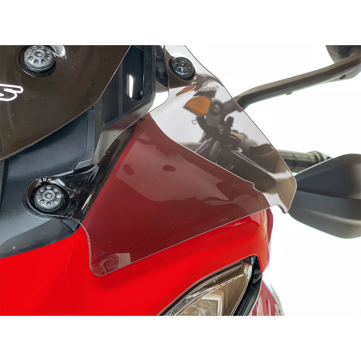 Sada deflektorů motocyklu WRS pro DUCATI STREETFIGHTER V4/S rok 2020-2021, barva tmavě kouřová