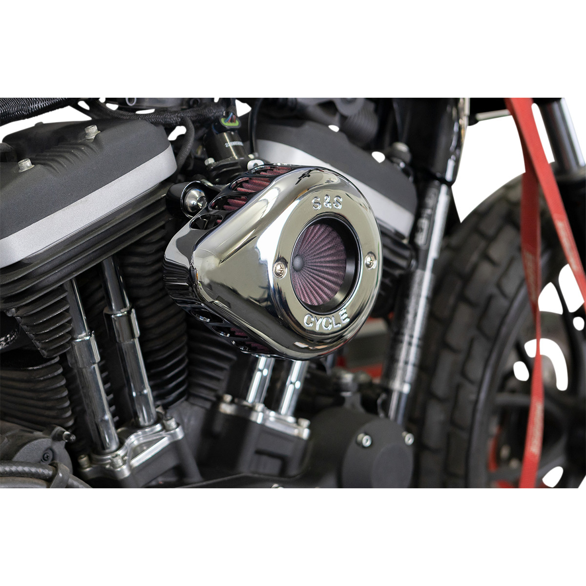 Kit sání S&S CYCLE STEALTH AIR STINGER KIT pro HARLEY DAVIDSON XL rok 2007-2021 viz popis, chrom 