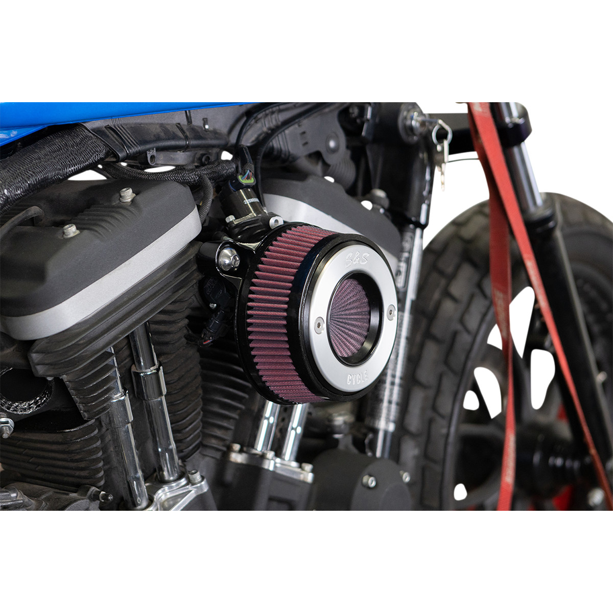 Kit sání S&S CYCLE STEALTH AIR STINGER KIT pro HARLEY DAVIDSON XL rok 2007-2021 viz popis, broušený kroužek