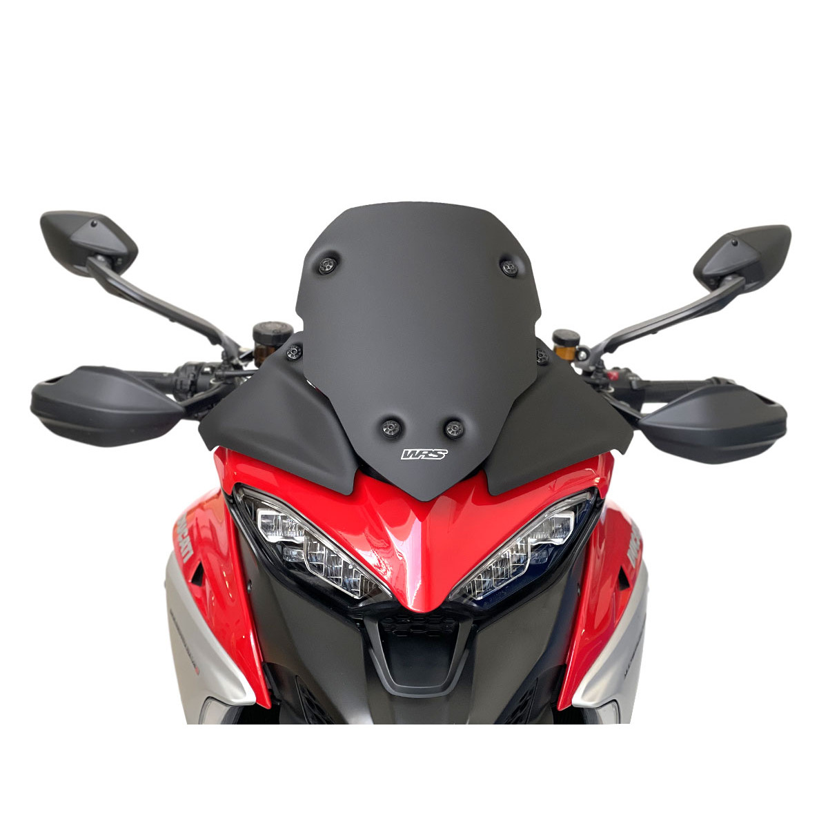 Sada deflektorů motocyklu WRS pro DUCATI MULTISTRADA V4 1200 ABS / S / S ABS Sport 2021-2022, barva matná černá