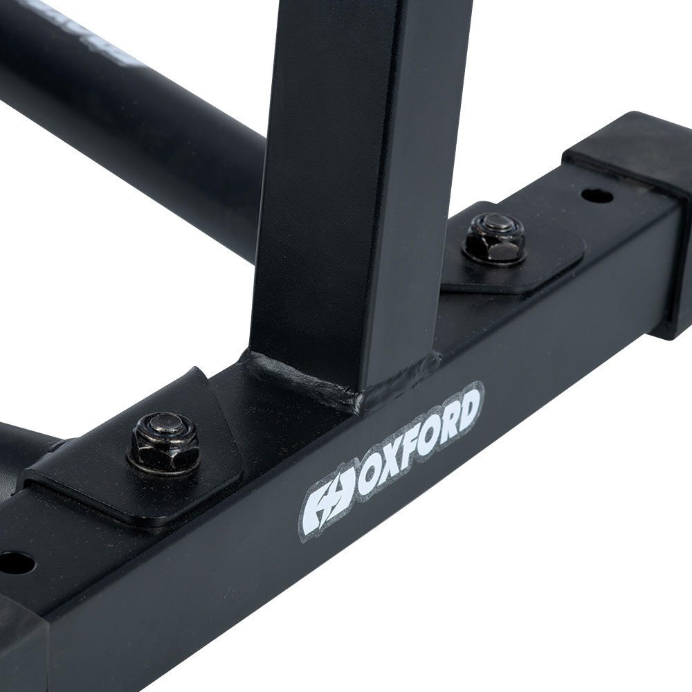 Držák předního kola motocyklu OXFORD BIKE DOCK, vhodné pro kola od 12" do 22"