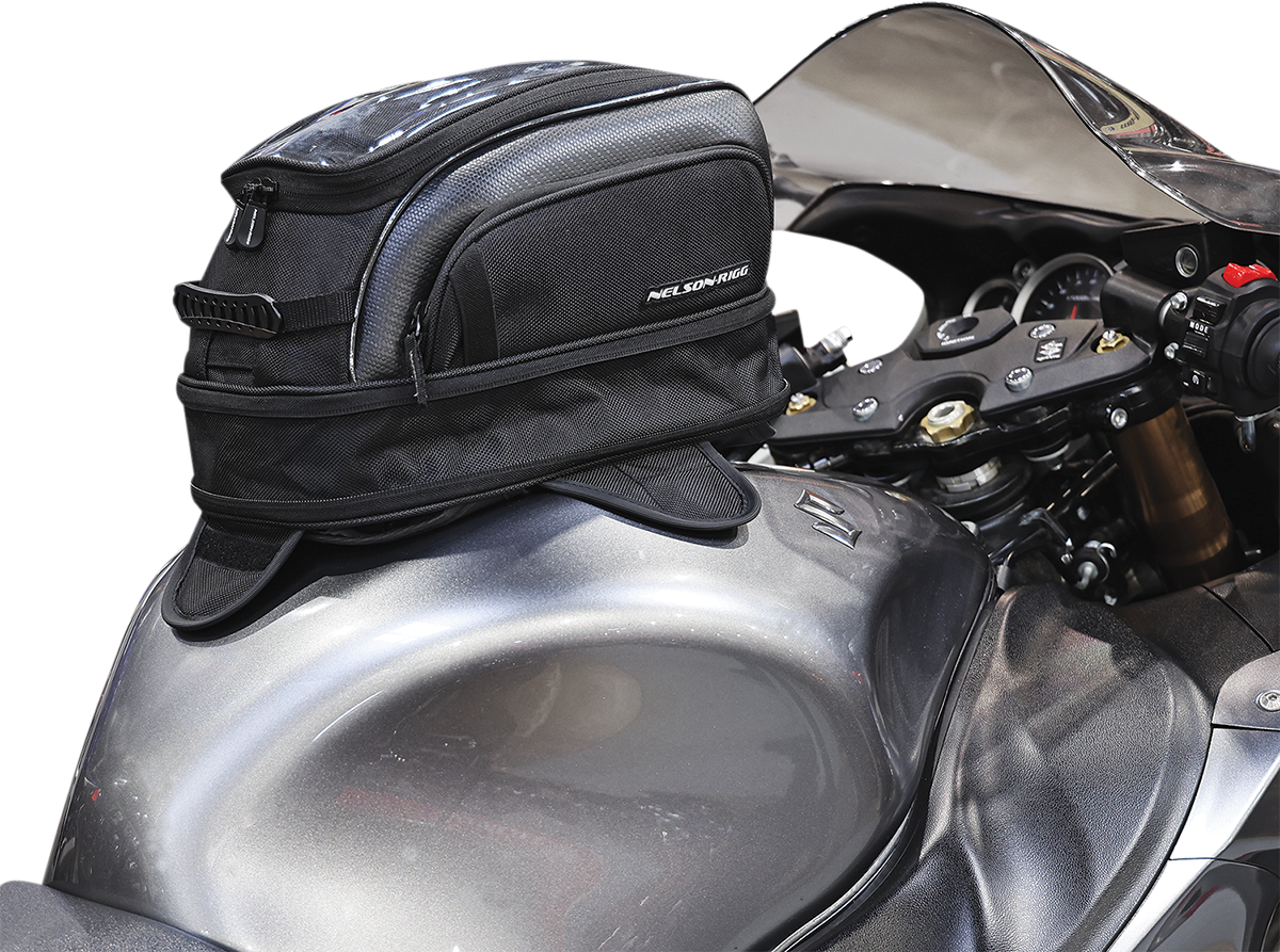Taška - kufr - tank bag - brašna na nádrž motocyklu NELSON RIGG TANK BAG COMMUTER SPORT černý, obsah 10 l až 14,5 l