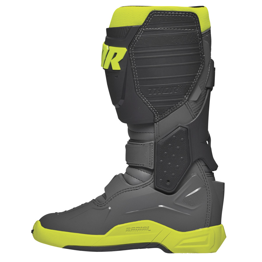 Motokrosové boty THOR RADIAL ŠEDÁ/FLO ŽLUTÁ