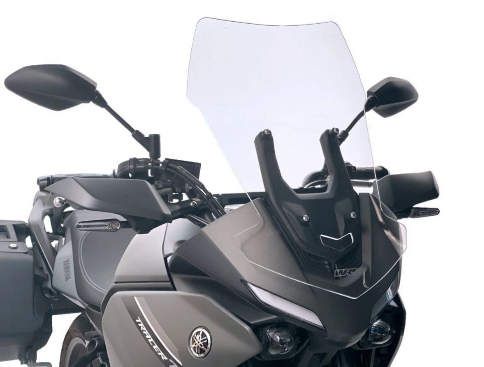 Plexi motocyklu WRS pro YAMAHA TRACER 7 / GT 2021-2022 , verze touring, barva čirá-transparentní, výška 54 cm