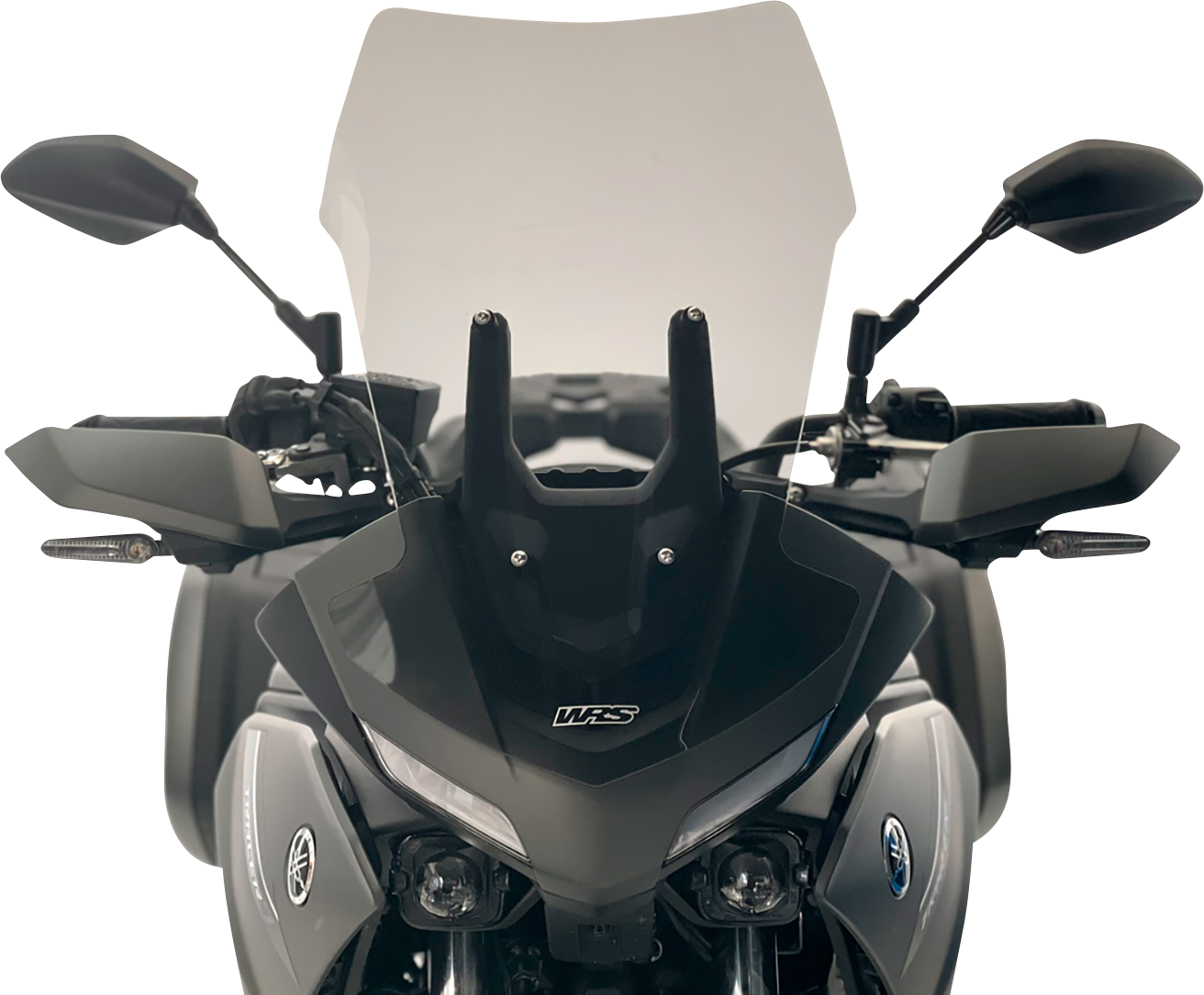 Plexi motocyklu WRS pro YAMAHA TRACER 7 / GT 2021-2023 , verze touring, barva kouřové, výška 54 cm