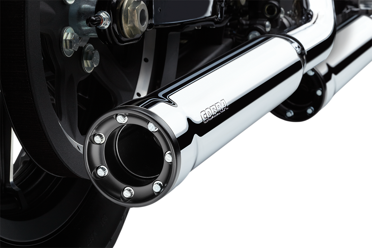 Koncovky výfuku COBRA RPT 3-INCH SLIP-ON MUFFLERS pro HARLEY DAVIDSON XL 883/1200 rok 2014-2022 viz popis, barva chrom