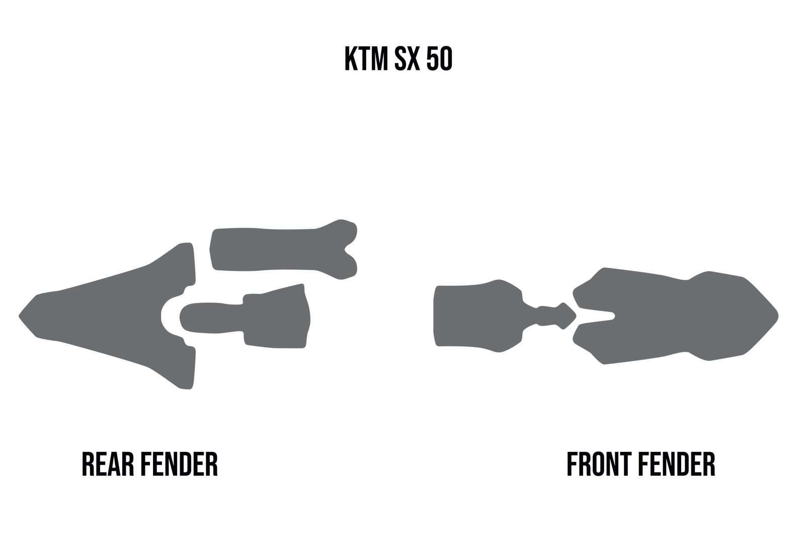 Ochranná pěna do blatníků motocyklu TWIN AIR MUD FOAM DEFLECTORS pro KTM SX 50 rok 2016-2022