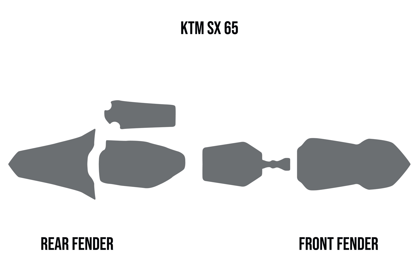 Ochranná pěna do blatníků motocyklu TWIN AIR MUD FOAM DEFLECTORS pro KTM SX 65 rok 2016-2022