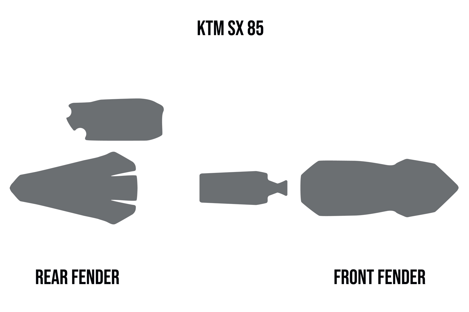 Ochranná pěna do blatníků motocyklu TWIN AIR MUD FOAM DEFLECTORS pro KTM SX 85 rok 2018-2022