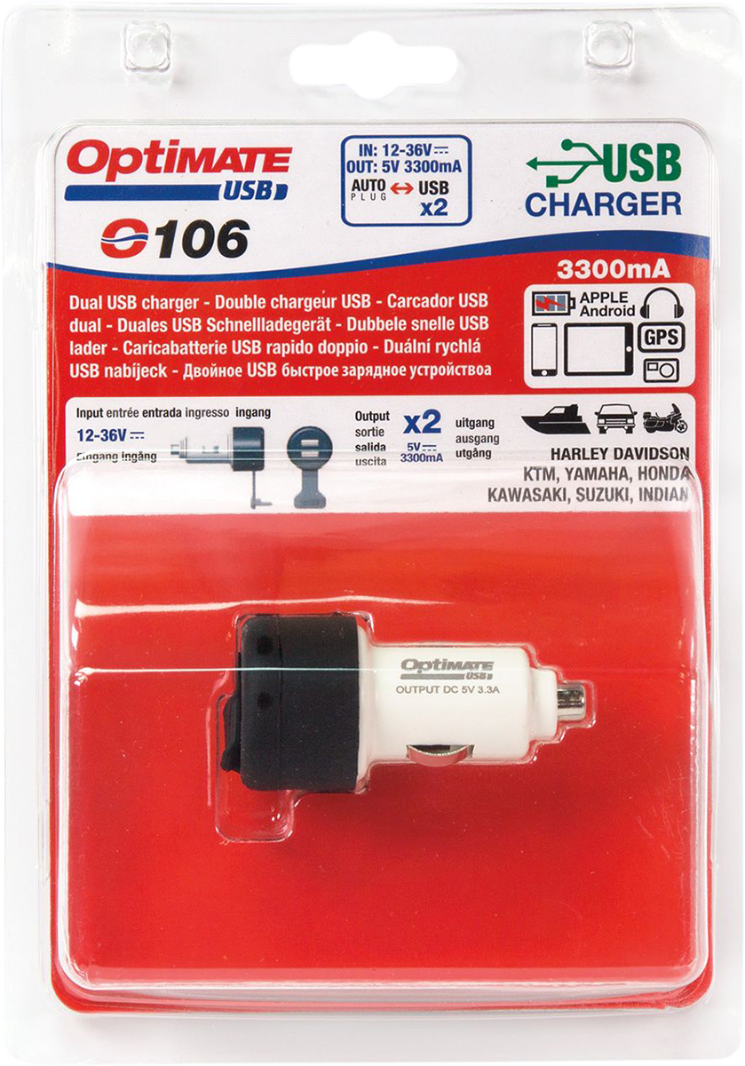 Adaptér TECMATE OPTIMATE CIG USB CHARGER 2A O106