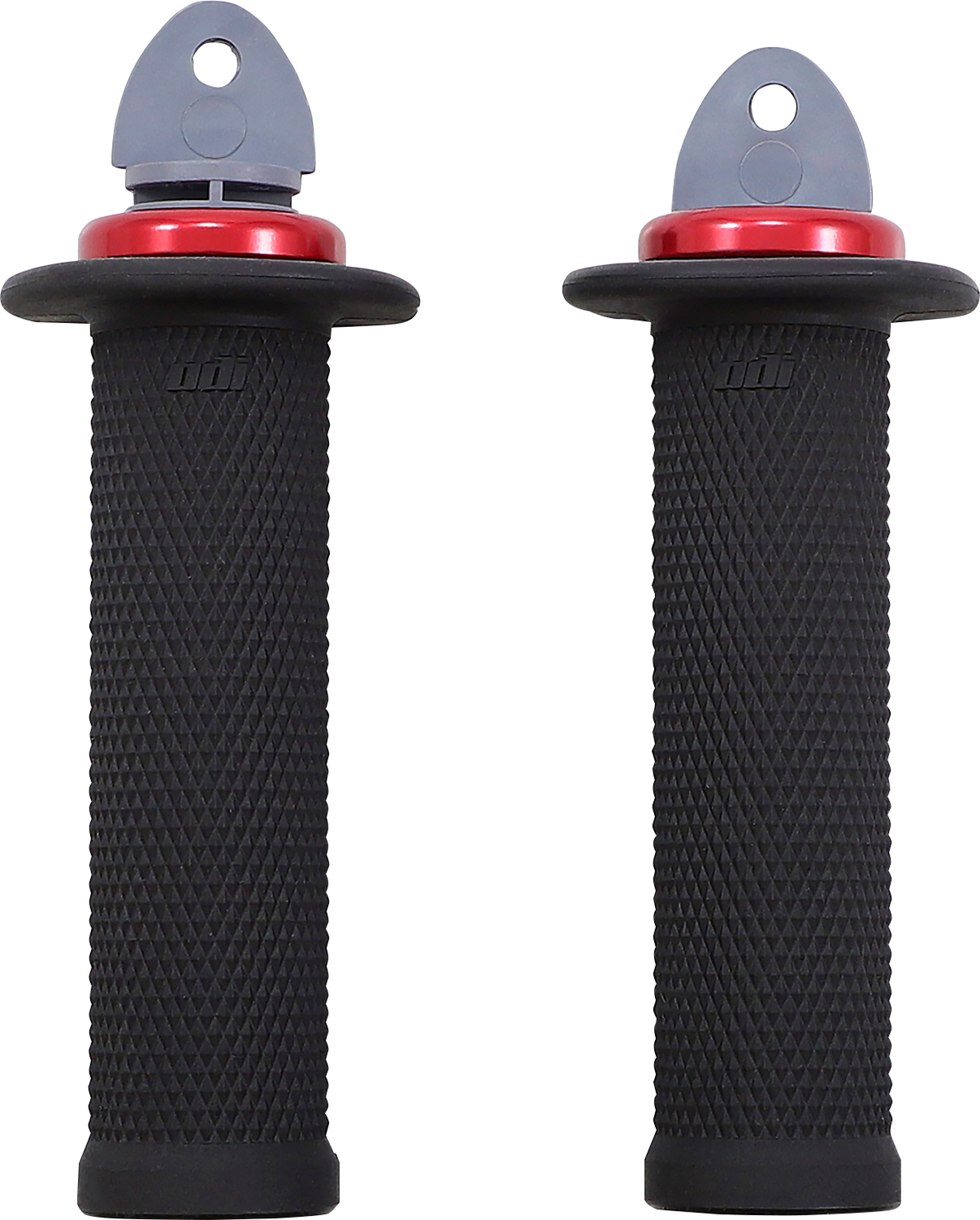 Gripy s lock-on grip systémem pro ATV/PWC ODI GRIPS RUFFIAN barva černá/červená, délka 12,5 cm (5") 