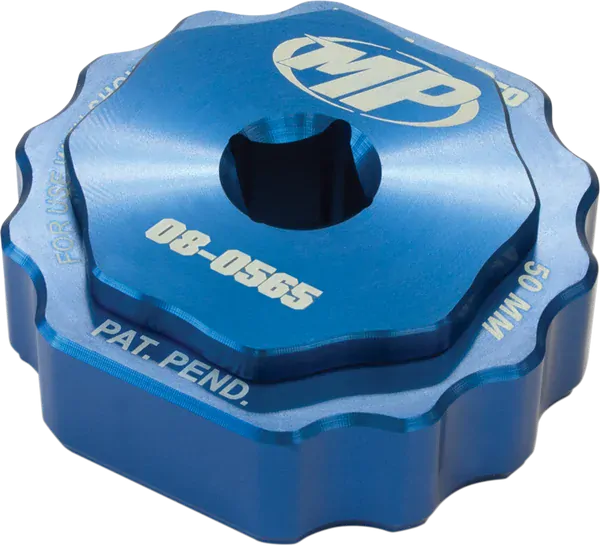 a Přípravek pro demontáž vidlice SHOWA 50 mm MOTION PRO Showa Twin Chamber Fork Cap Tool 08-0565