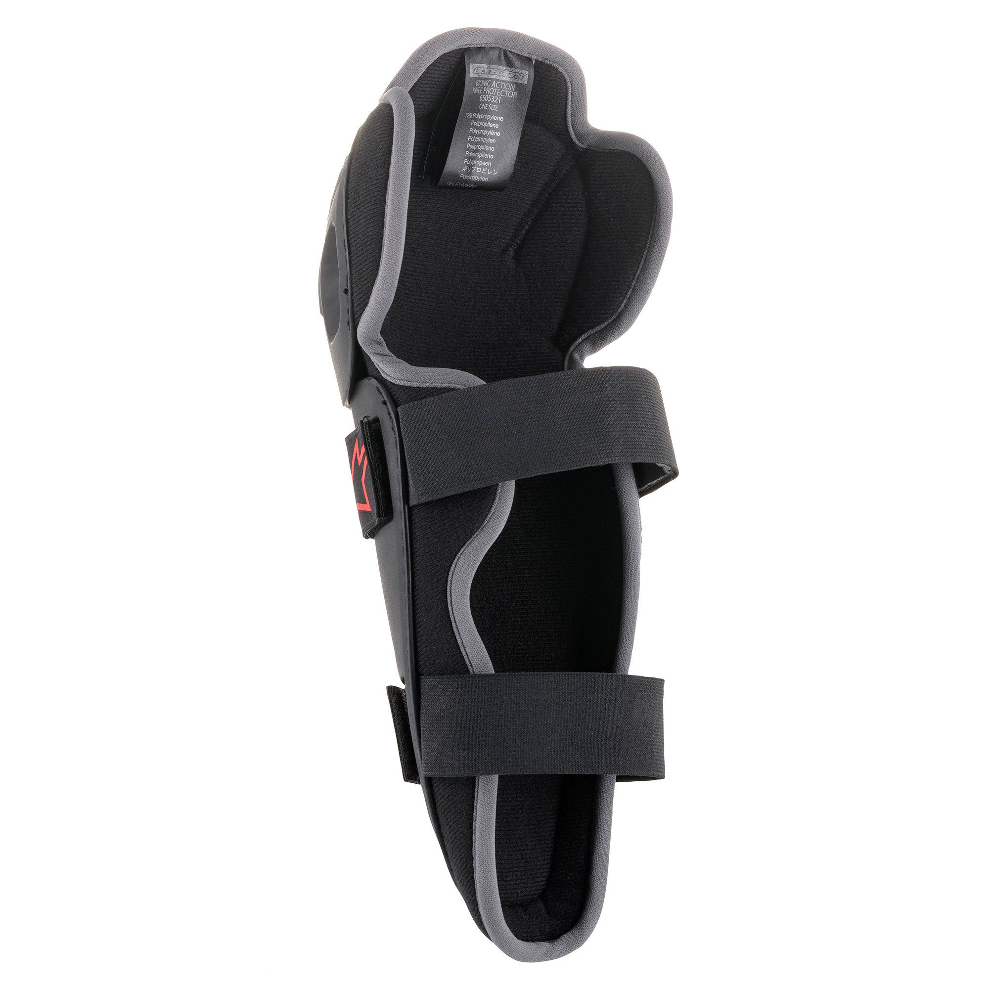 a Kolenní chrániče/chrániče kolen ALPINESTARS ACTION KNEE PROTECTOR ACTION KNEE O/S 27040531 / 6505321-13 barva černá/červená/pár jednotná velikost 