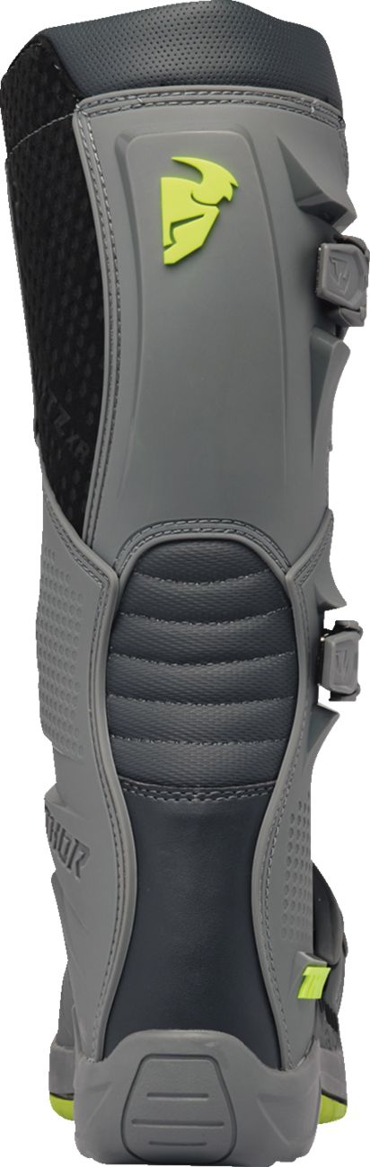 Motokrosové boty / MX boty, boty na motocross THOR BLITZ XR MX BOOTS barva lime/charcoal šedá - pár