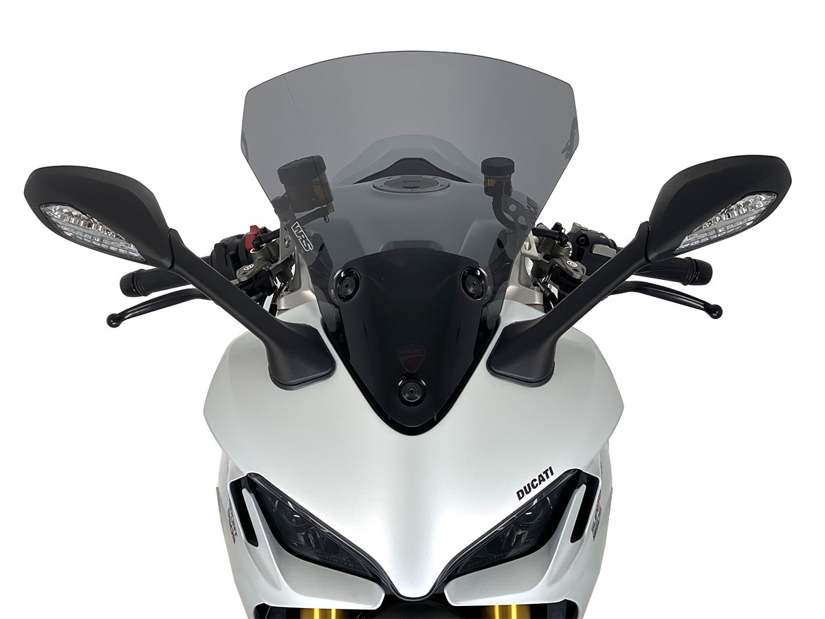 Plexi motocyklu WRS TOURING pro DUCATI SUPERSPORT 950 / S 2021-2023 výška 435 mm, barva tmavě kouřová 
