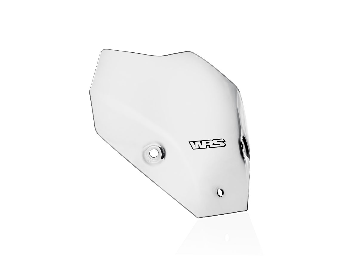 Plexi motocyklu WRS SPORT pro BMW S 1000 R rok 2022-2023, výška 25 cm, šíře 28cm, barva čirá