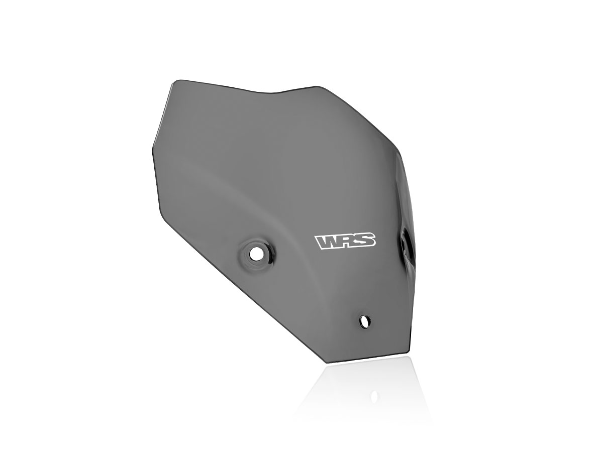 Plexi motocyklu WRS SPORT pro BMW S 1000 R rok 2022-2023, výška 25 cm, šíře 28cm, barva tmavě kouřová
