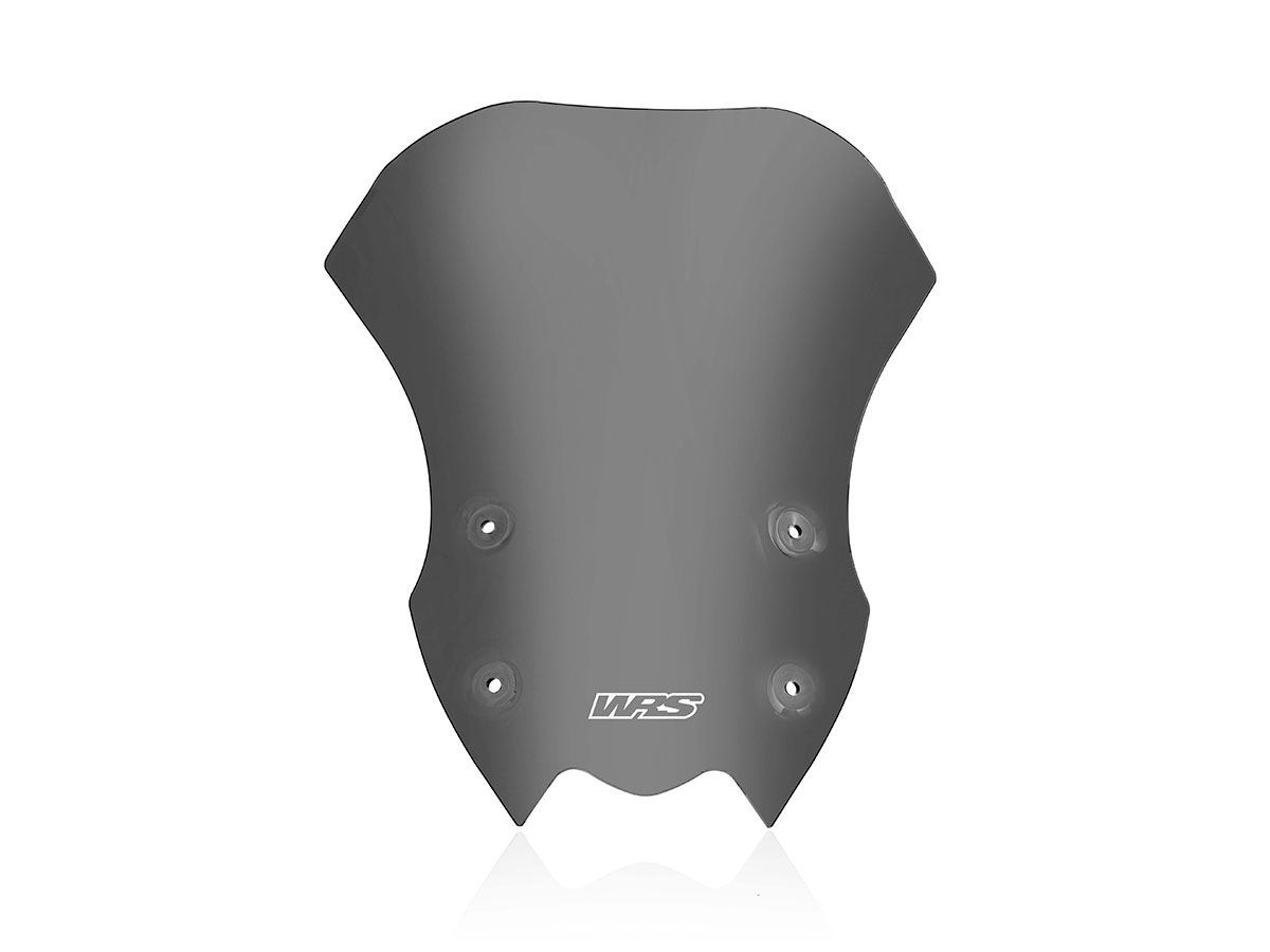 Plexi motocyklu WRS verze TOURING pro motocykly KAWASAKI Z 900 ABS rok 2020-2024, výška 31 cm, šíře 37 cm, , barva tmavě kouřová  
