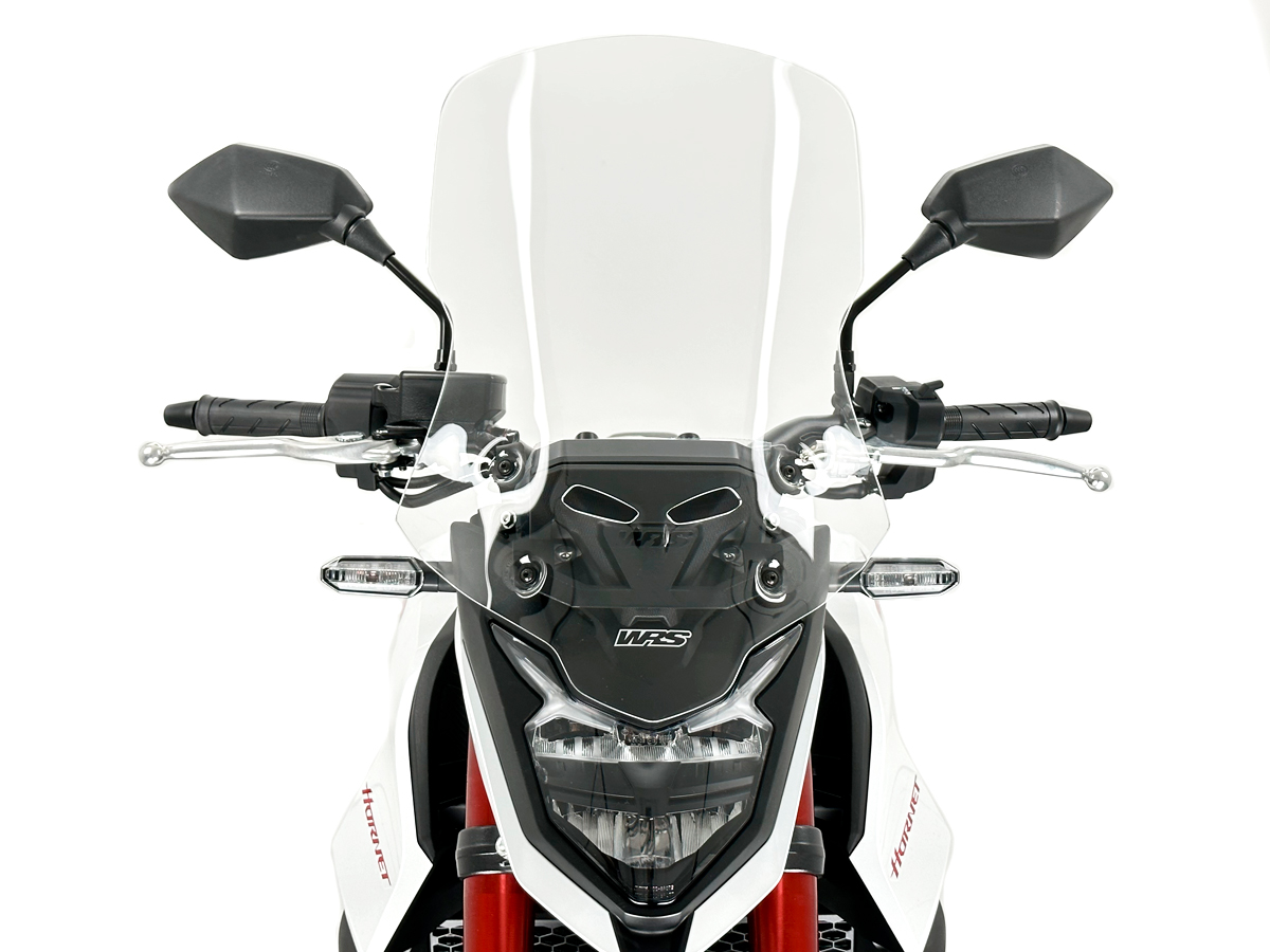 Plexi motocyklu WRS CAPONORD pro HONDA CB 750 ABS rok 2023-2024, výška 51 cm, šíře 32 cm, barva čirá