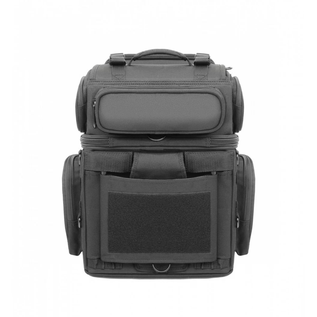 Zadní textilní brašna na motocykl SADDLEMEN BR1800 Tactical Back Seat/ Sissy Bar Bag, barva černá