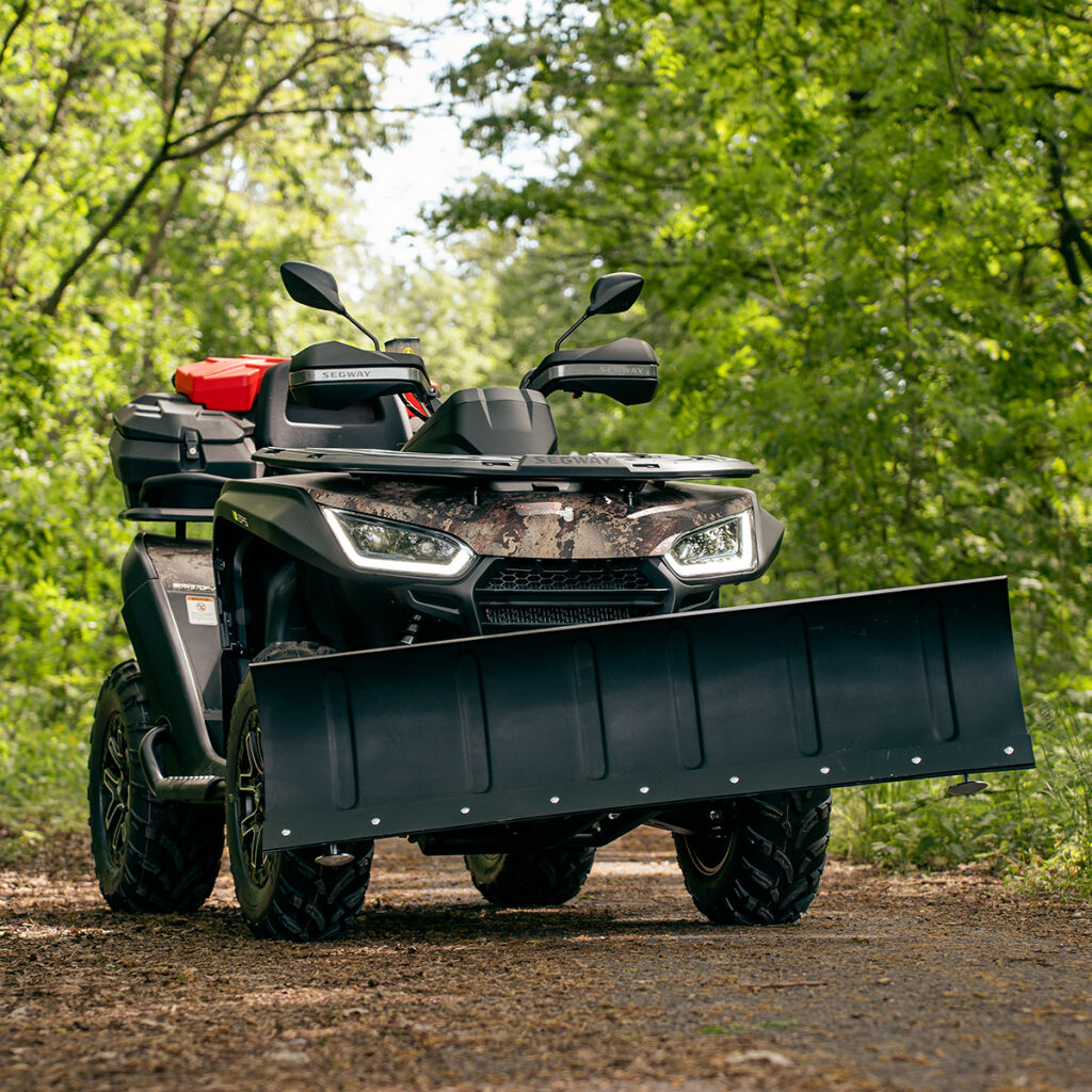 Kovová radlice pro ATV/UTV SHARK SNOW PLOW 59" STEEL ČERNÁ (150 CM) s rychloupínacím adaptérem