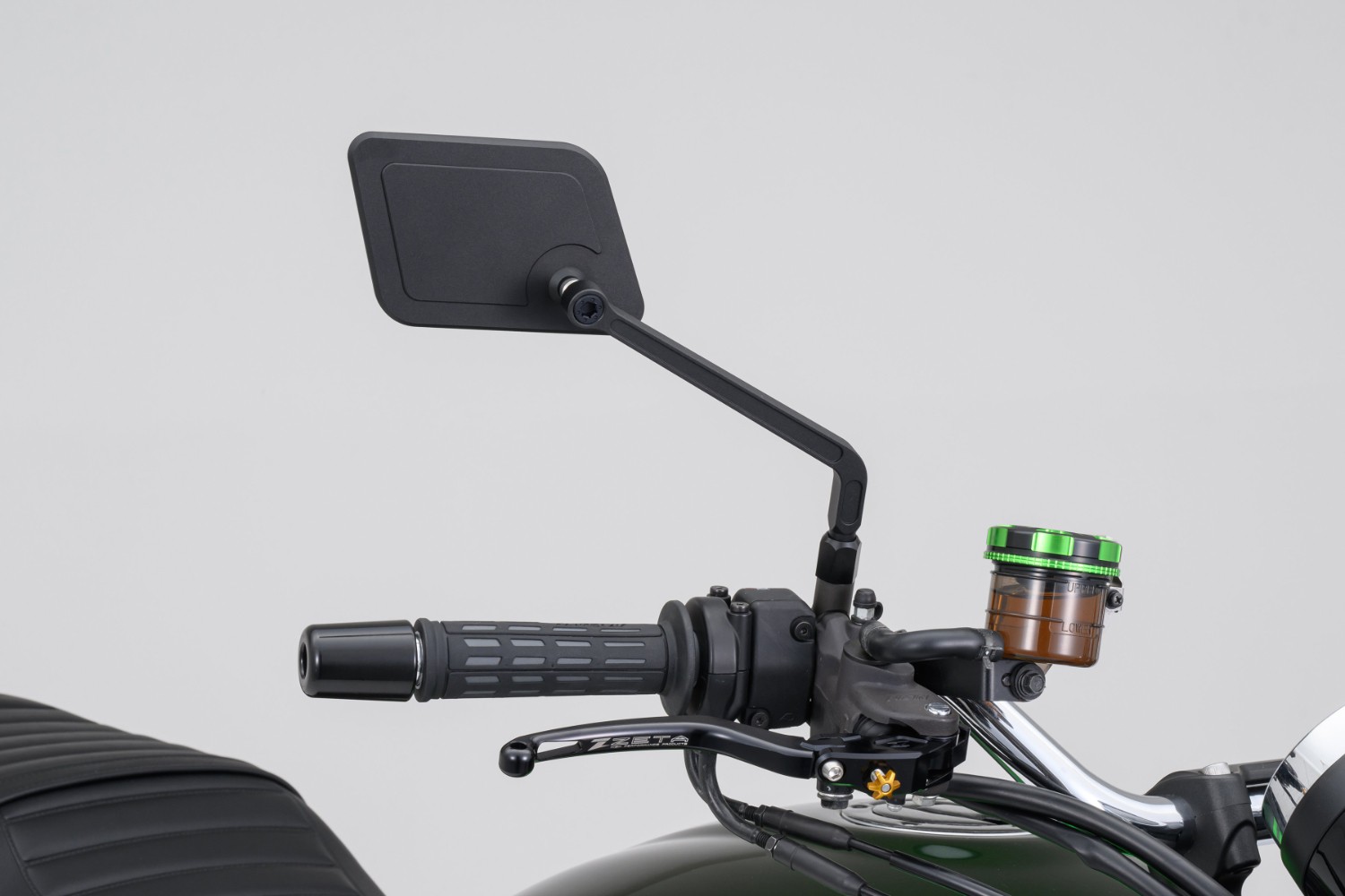 Zpětné zrcátko motocyklu DAYTONA D-MIRROR-21 FLAT-SQUARE 80994 , barva černá, 1 kus, pozice pravá strana