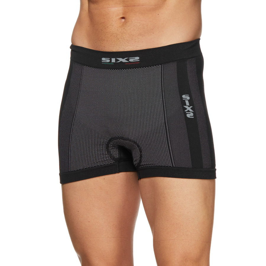 a Funkční boxerky s vložkou SIXS BOX2 s vložkou carbon černá velikost M/L 