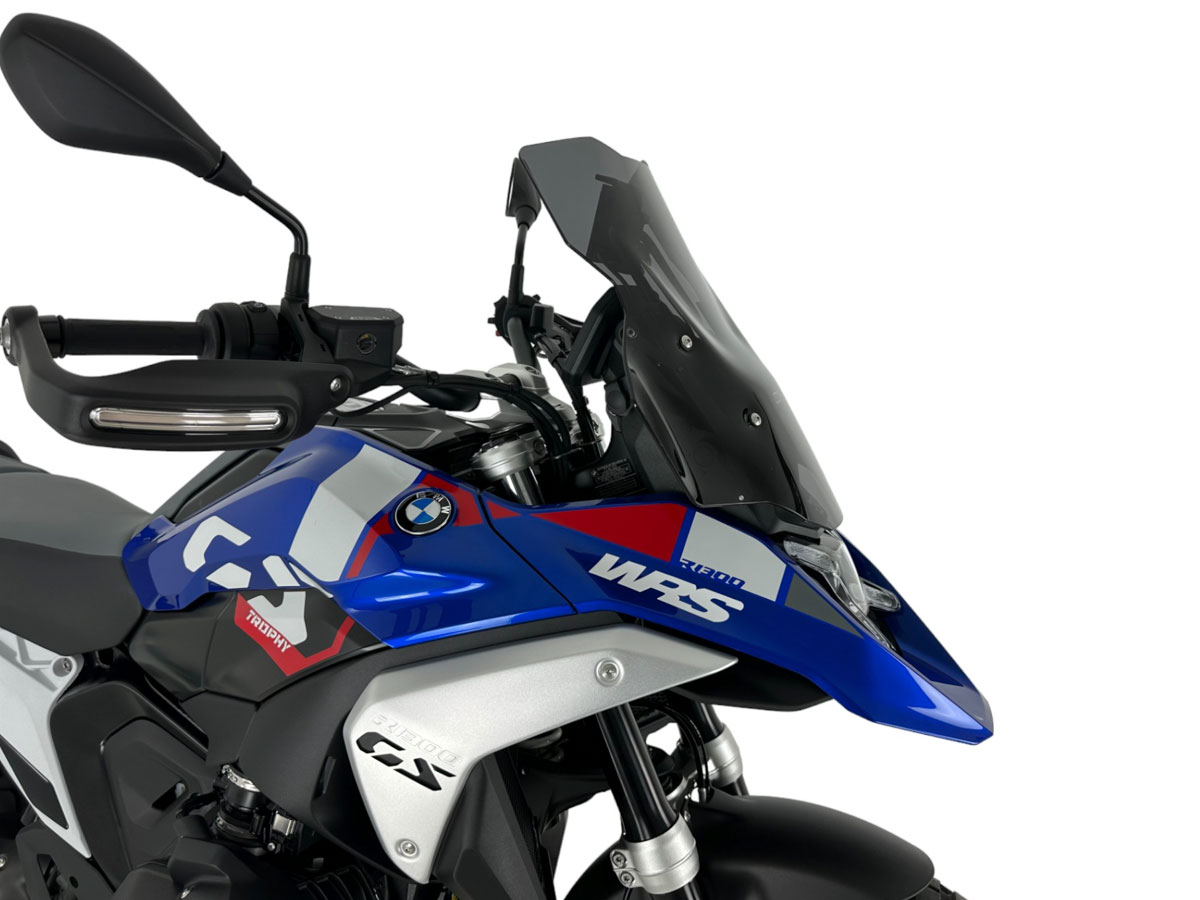 Plexi motocyklu WRS TOURING PLUS pro BMW R 1300 GS ABS rok 2023-2024 barva tmavě kouřová