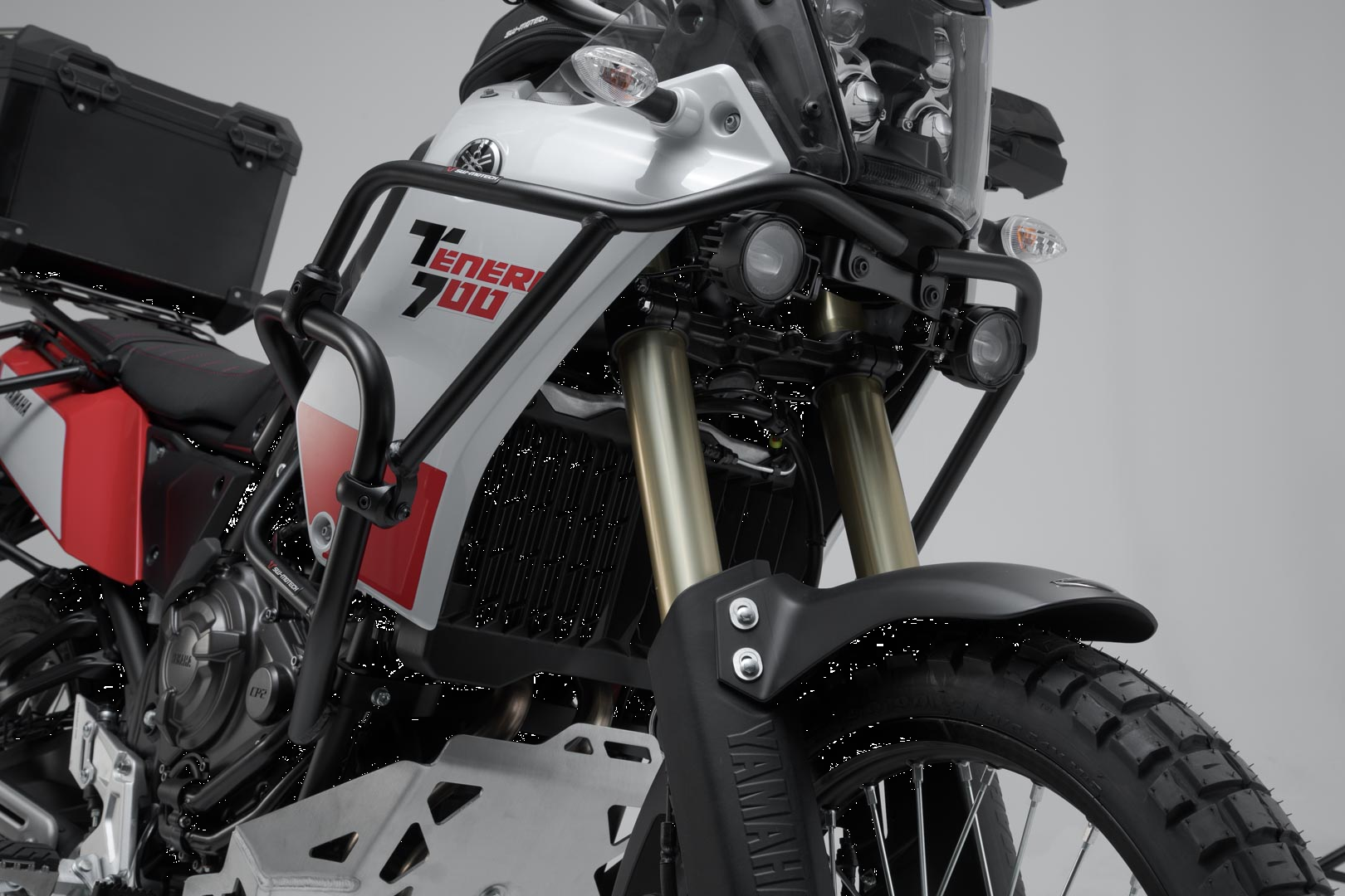Horní padací rám motocyklu SW-MOTECH CRASH BAR pro YAMAHA XTZ 690 rok 2019-2022 VIZ POPIS barva černá