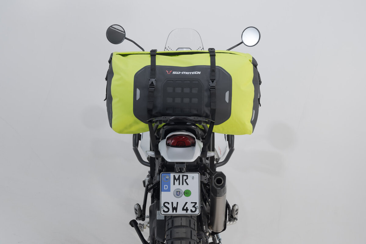 Vodotěsná nepromokavá taška / vak / brašna SW-MOTECH DRYBAG 600 TAIL BAG žlutá fluo, velikost 71,0 x 33,0 x 33,0 cm - obsah 60 litrů