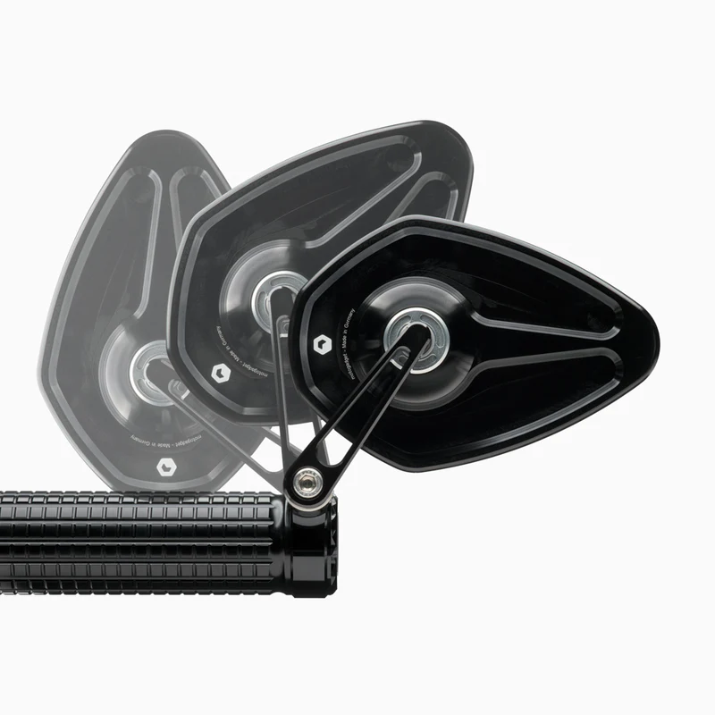 Zpětné zrcátko motocyklu do konců řidítek MOTOGADGET MO.VIEW SPORT 60 FLIP ( otočné ) org.číslo 7004051, pro průměr řidítek 22 mm, 1 kus 