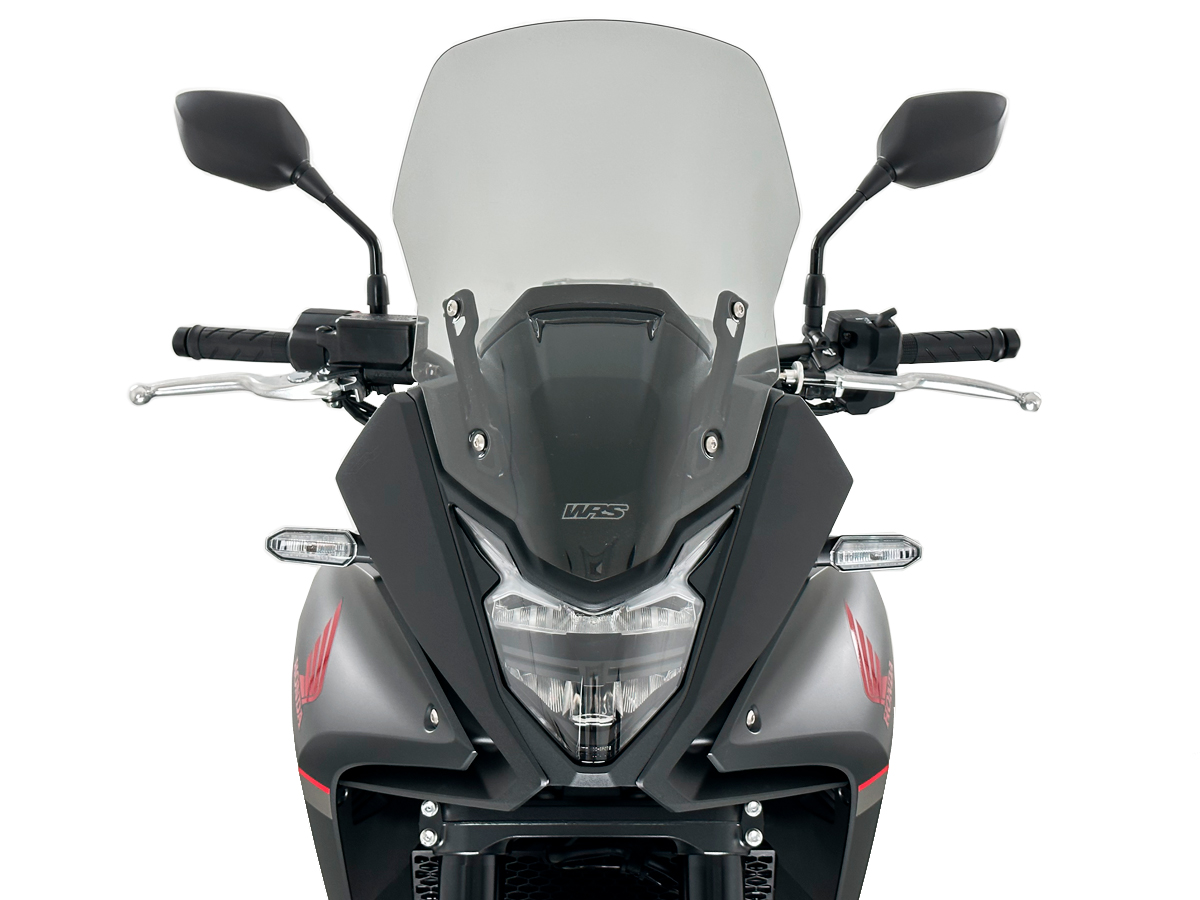 Plexi motocyklu WRS verze TOURING pro HONDA XL 750 TRANSALP ABS rok 2023-2024 barva kouřová, výška plexi 45,5 cm