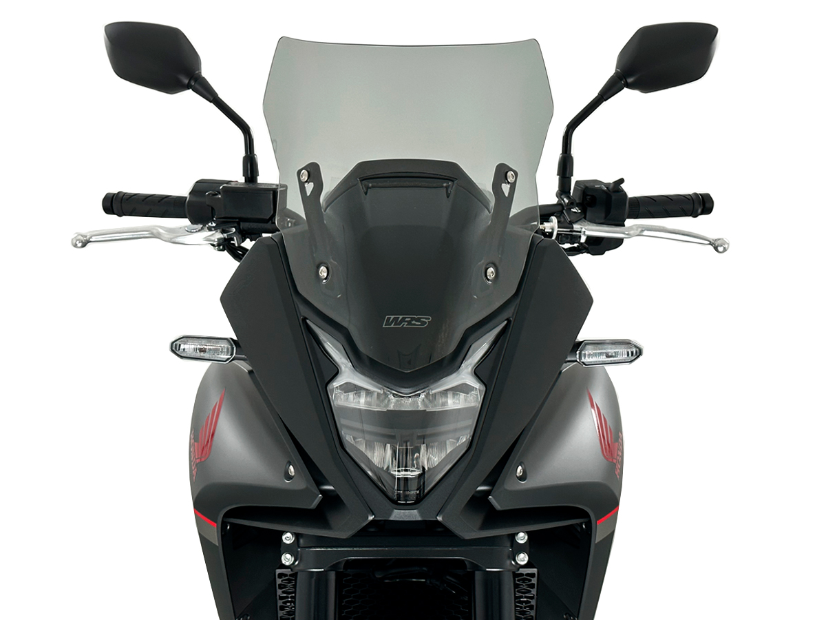 Plexi motocyklu WRS verze SPORT pro HONDA XL 750 TRANSALP ABS rok 2023-2024 barva tmavě kouřová, výška plexi 35,5 cm