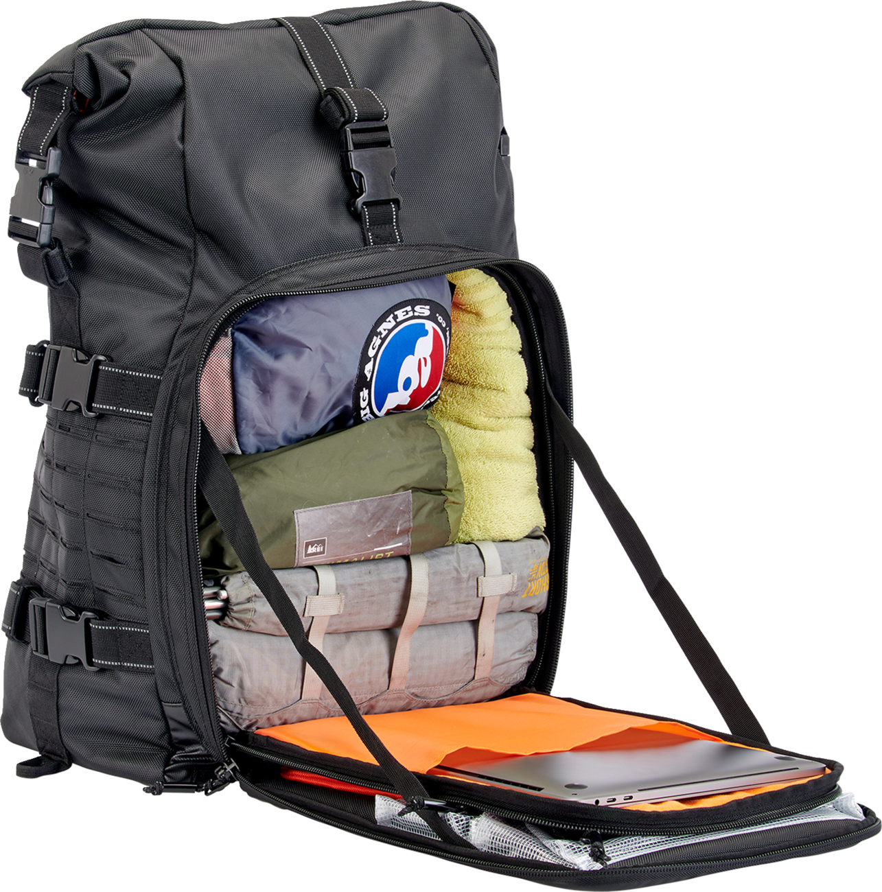 Motocyklová brašna / batoh BILTWELL BAG 3014-01 EXFIL 80 GENERACE 2 barva černá, obsah 50 litrů 