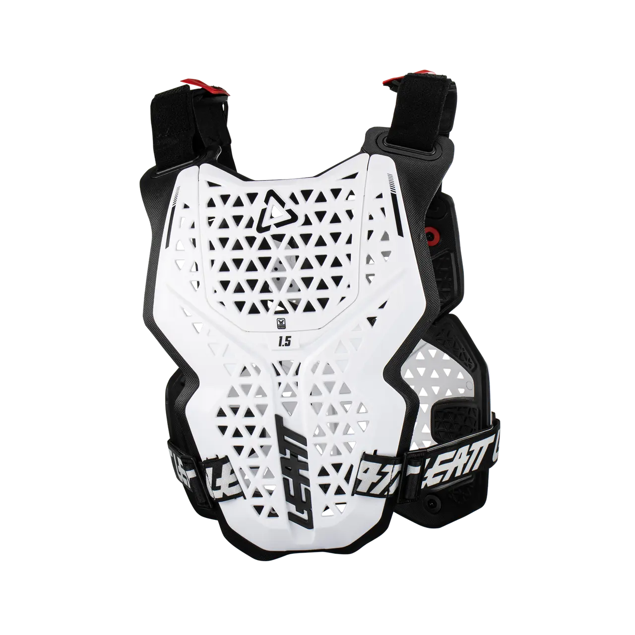 Motokrosový hrudní/zádový chránič LEATT 1.5 CHEST PROTECTOR bílá/černá